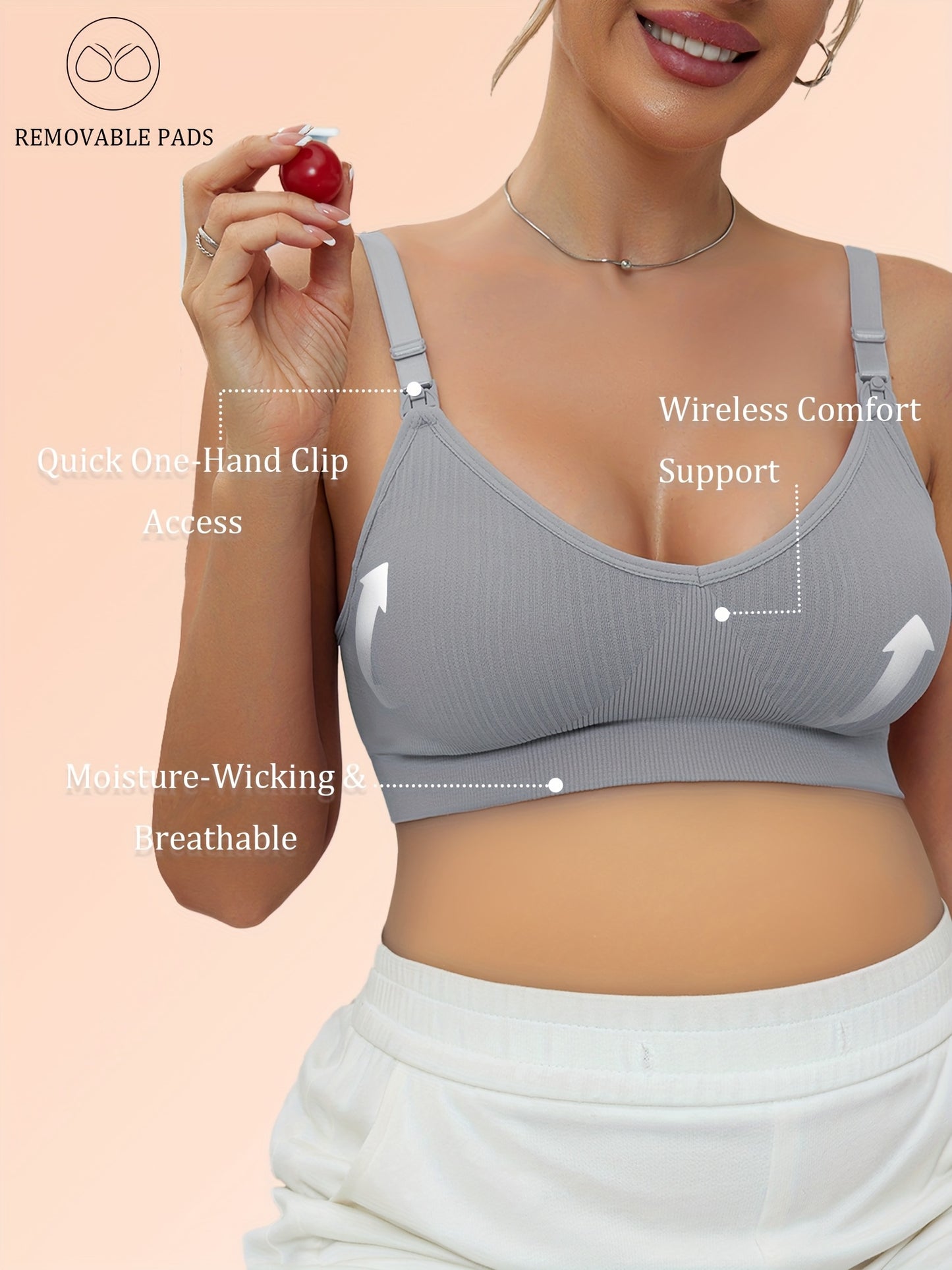 [Selected 3pcs Set] Comfortable Bandeau Bra for Women Tube Top Style with Ribbed Fabric And Elastic Support Perfect for Daily Wear Seamless Bandeau Bra for Women Strapless Wireless Tube Top with Removable Pads Super Stretchy And Soft Fit