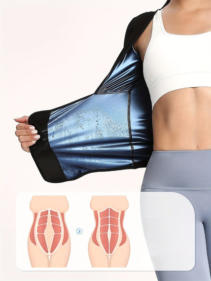 Women's Short Sleeve Shaping Top - Waist-Smoothing Stretch Design