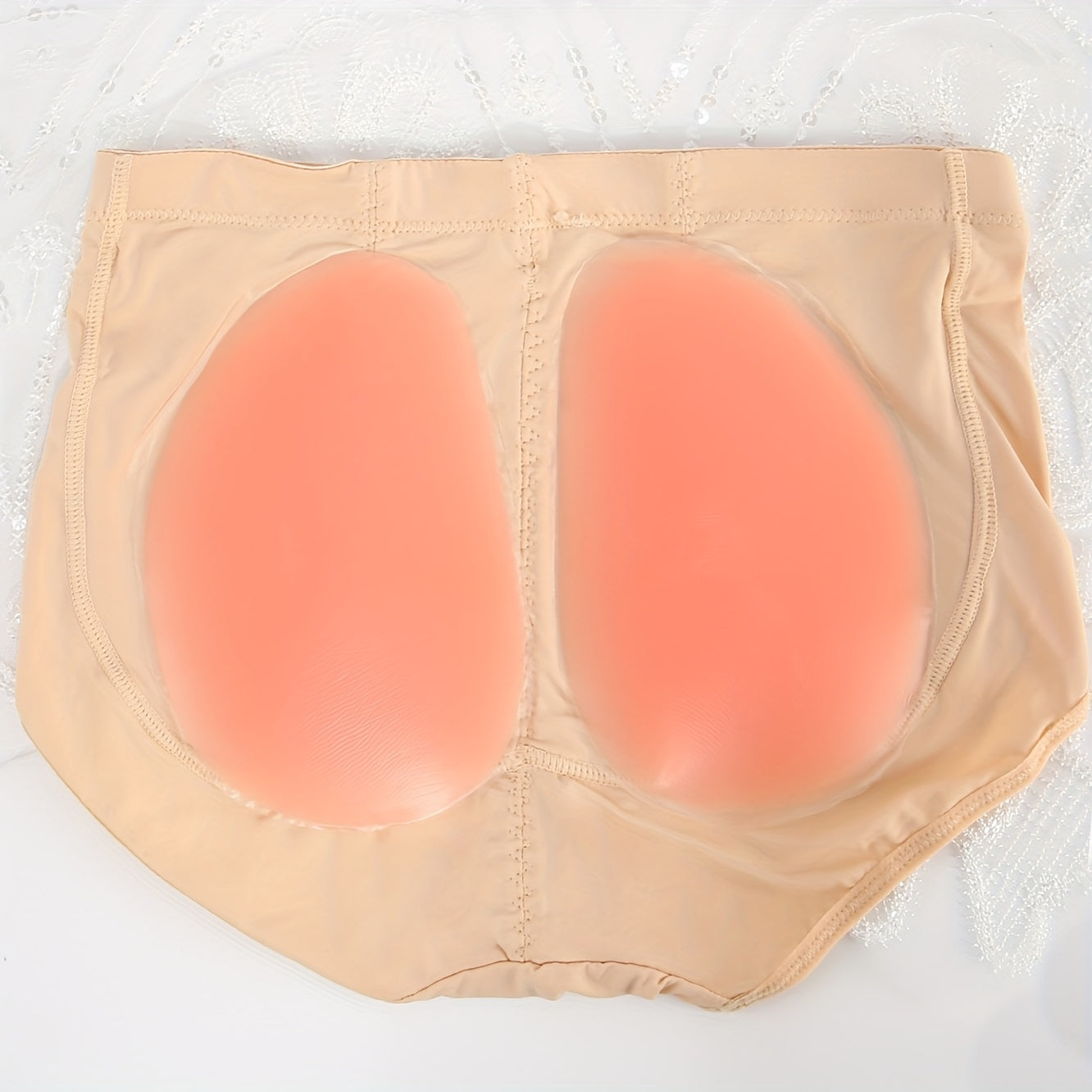 1pc Women'S Hip Shaping Underwear With Removable Silicone Pads, Daily Wear Butt Lifting Shapewear Panties
