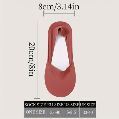 Women's Solid Color Ankle Socks - 10-Pair Pack