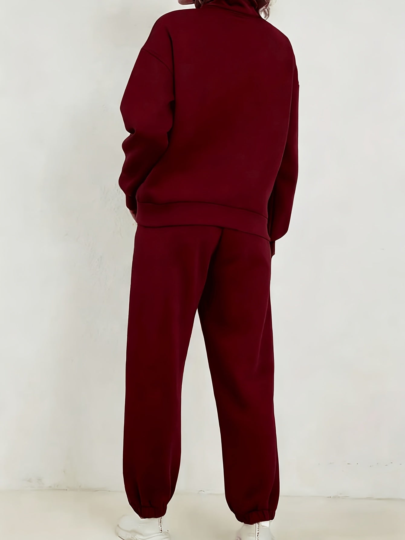 Women's Black Knit Zip-Up Pants - product view 22
