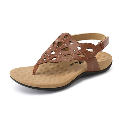 Women'S Summer Beach Sandals with Arch Support, Slingback Design, Ankle Strap, And Flat Thong Style., Women Shoes