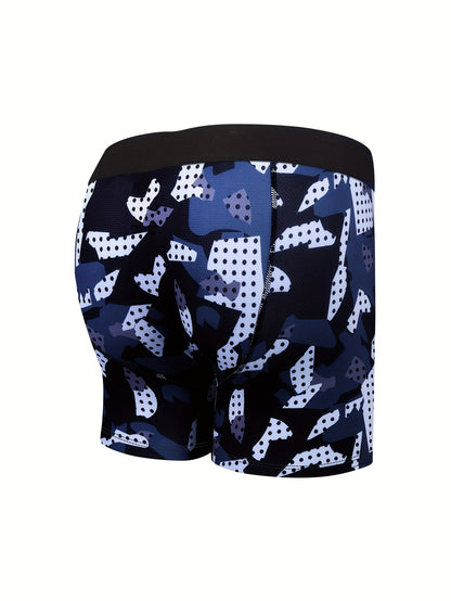 10pcs Mens Boxer Briefs Random Mesh Underwear Regular Leg Cool Dry Tag Free with Fly