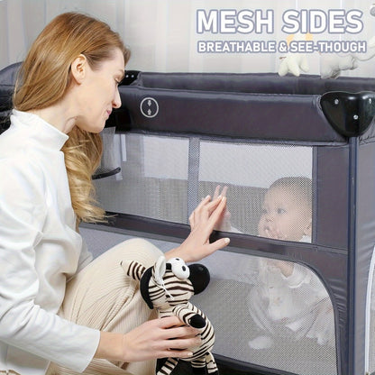 Baby Bassinet - Foldable 5in1 SleeperBeside Crib