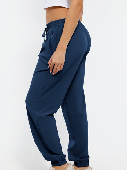 [Three Colors Available]1pc Womens Golf Pants Quick Dry Ultra Light Stretch Pockets Soft Workout Pants for Travel with Inside Drawstrings