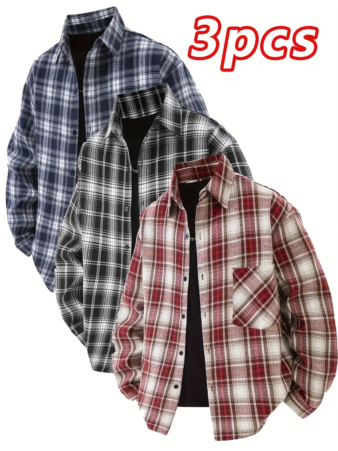 Red+Black+Yellow Rayon Shirt - product view 26