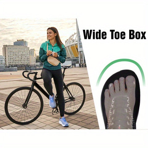 Women' Wide Toe Box Sneakers Compatible for Zero Drop Platform, Wide Fit Sneakers with / Cushioned Sole, Low-Top Breathable Training Sneakers for Gym, Running, Tennis, Workout - Wide Width for Toe Spread & Stability, Women Shoes
