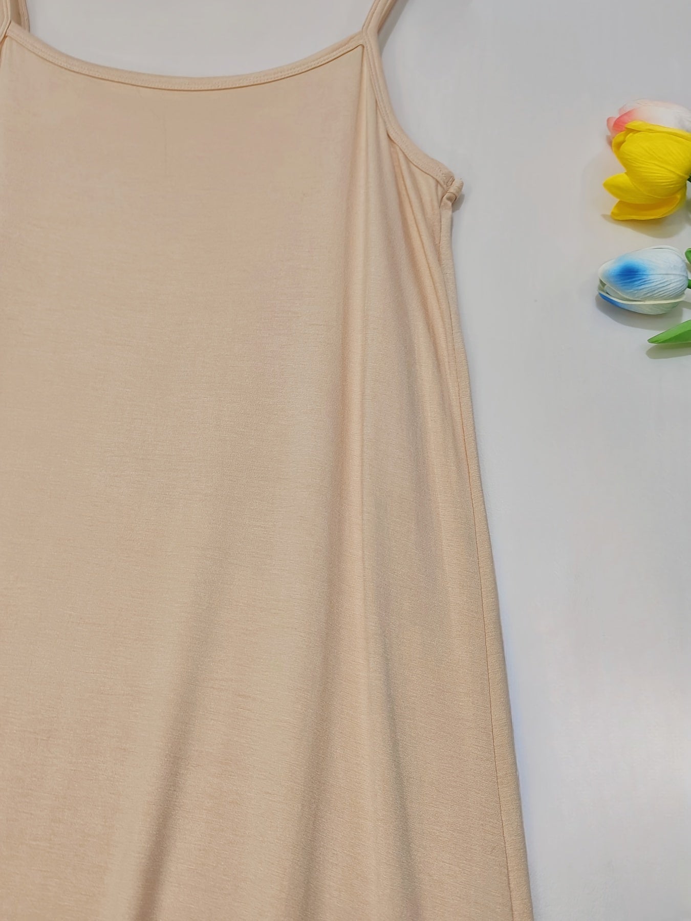 2pcs Easter Women's Basic Slip Dress, Casual Sleeveless Cami Dress for Layering Or Daily Wear, Loose Fit All-Match Soft Skin-Friendly Dress