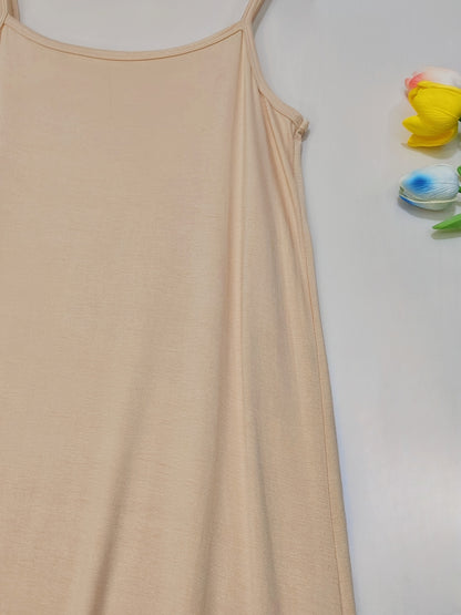 2pcs Easter Women's Basic Slip Dress, Casual Sleeveless Cami Dress for Layering Or Daily Wear, Loose Fit All-Match Soft Skin-Friendly Dress