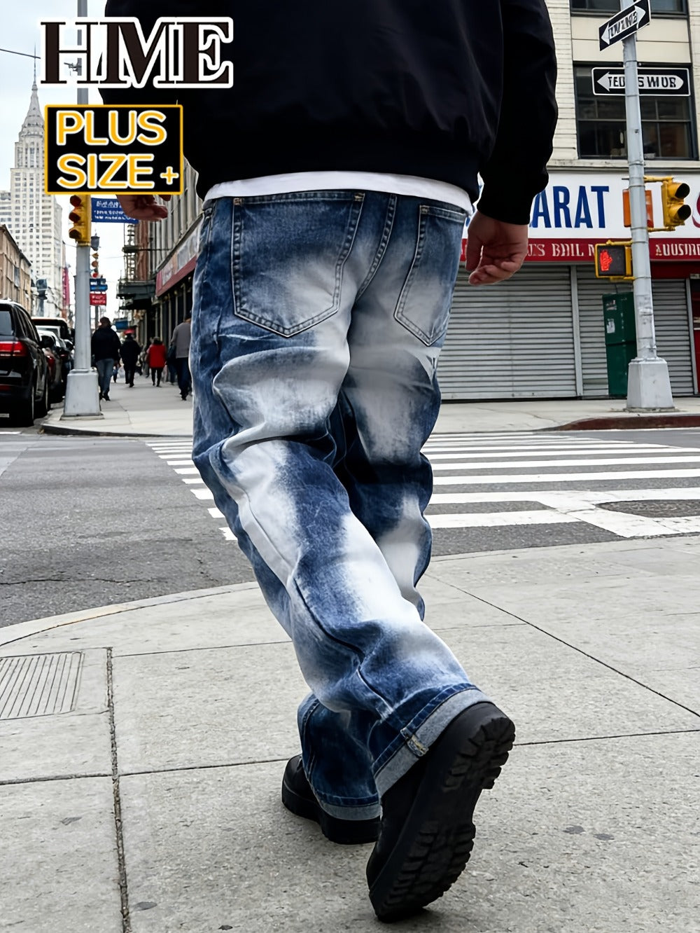 Men's Slim Fit Jeans - Vintage Wash Distressed Travel 967141