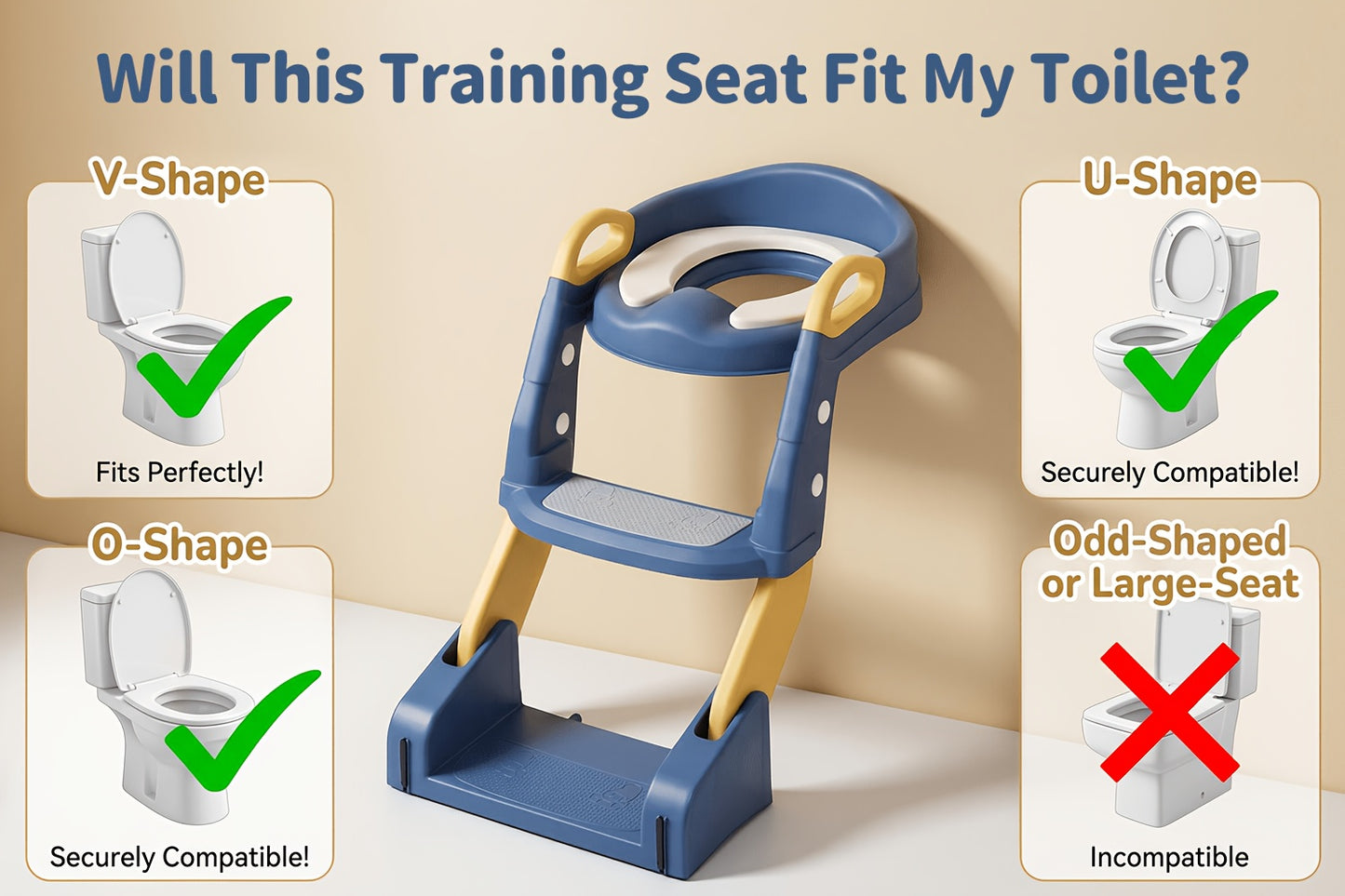 Toilet Potty Training Seat With Step Stool Ladder And Urinal, Safe & Comfortable Potty Chair With Anti-Slip Design, Adjustable Height, Soft Cushion, Foldable For Easy Storage, Perfect For Kids And Toddlers.easter Gifts For Kids.
