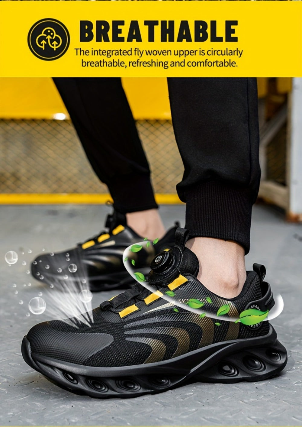 Men's Work & Safety Shoes - Steel Toe Protection & Puncture Resistant 420517