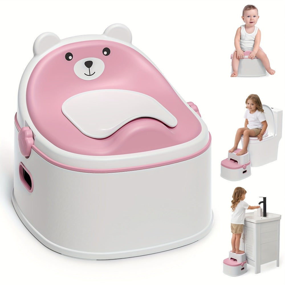 3-in-1 Potty Training Toilet - Seat and Step Stool