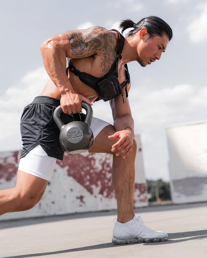 5pcs High Stretch Sports Shorts 5pcs Men'S 2-in-1 Double Layer Shorts With Inner Pocket, High Stretch Sports Shorts For Summer Gym Workout Training