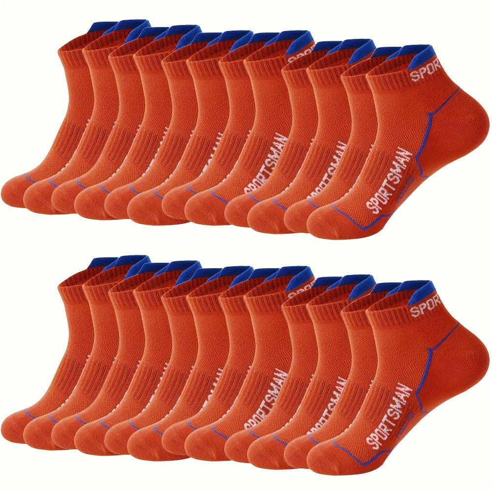 Men's Athletic Ankle Socks - 12-Pair Pack