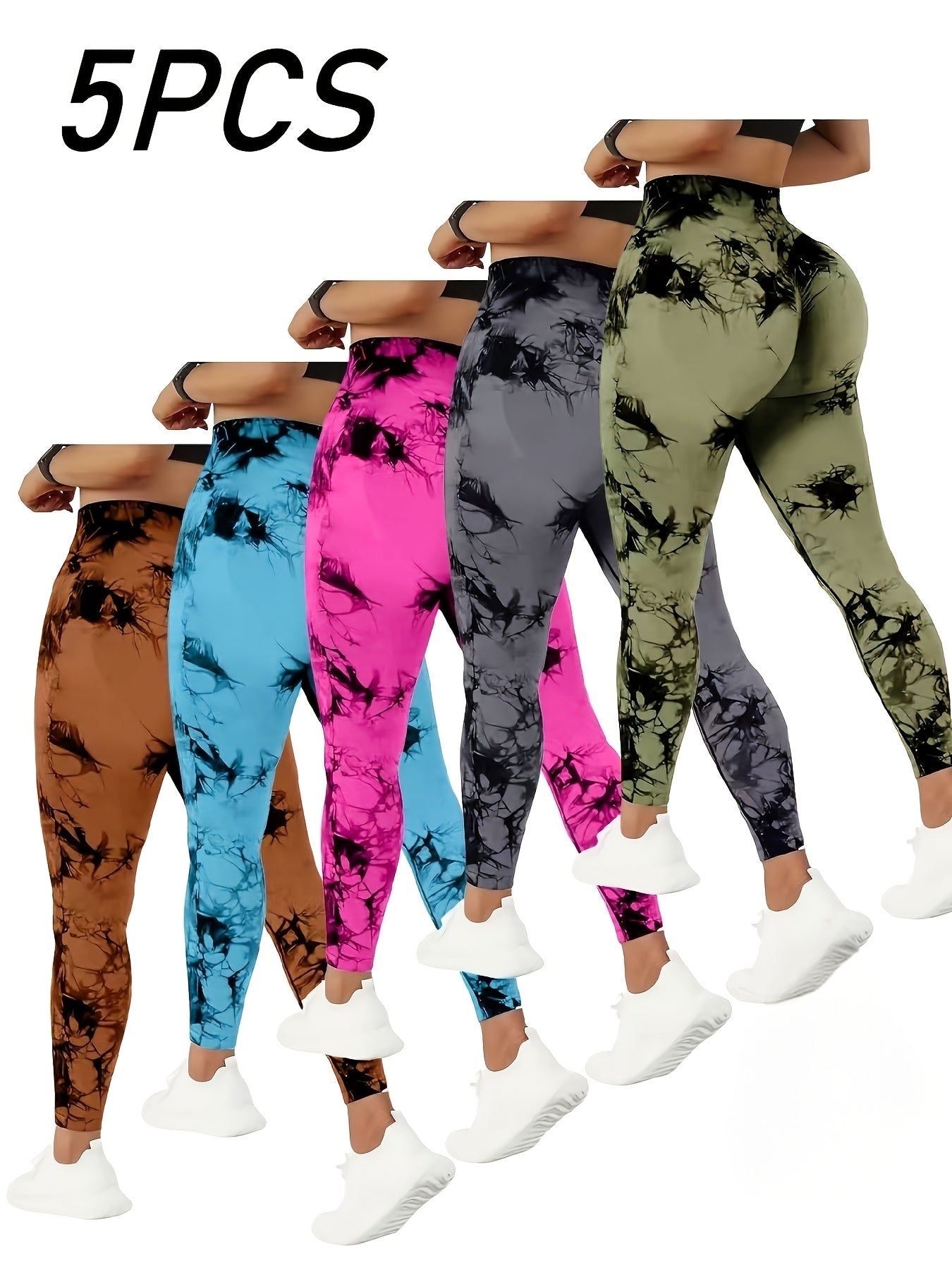 Women's Light purple 10+flax 12+dark red 13+orange 17+gray 8 Knit High-Waist Leggings - product view 21