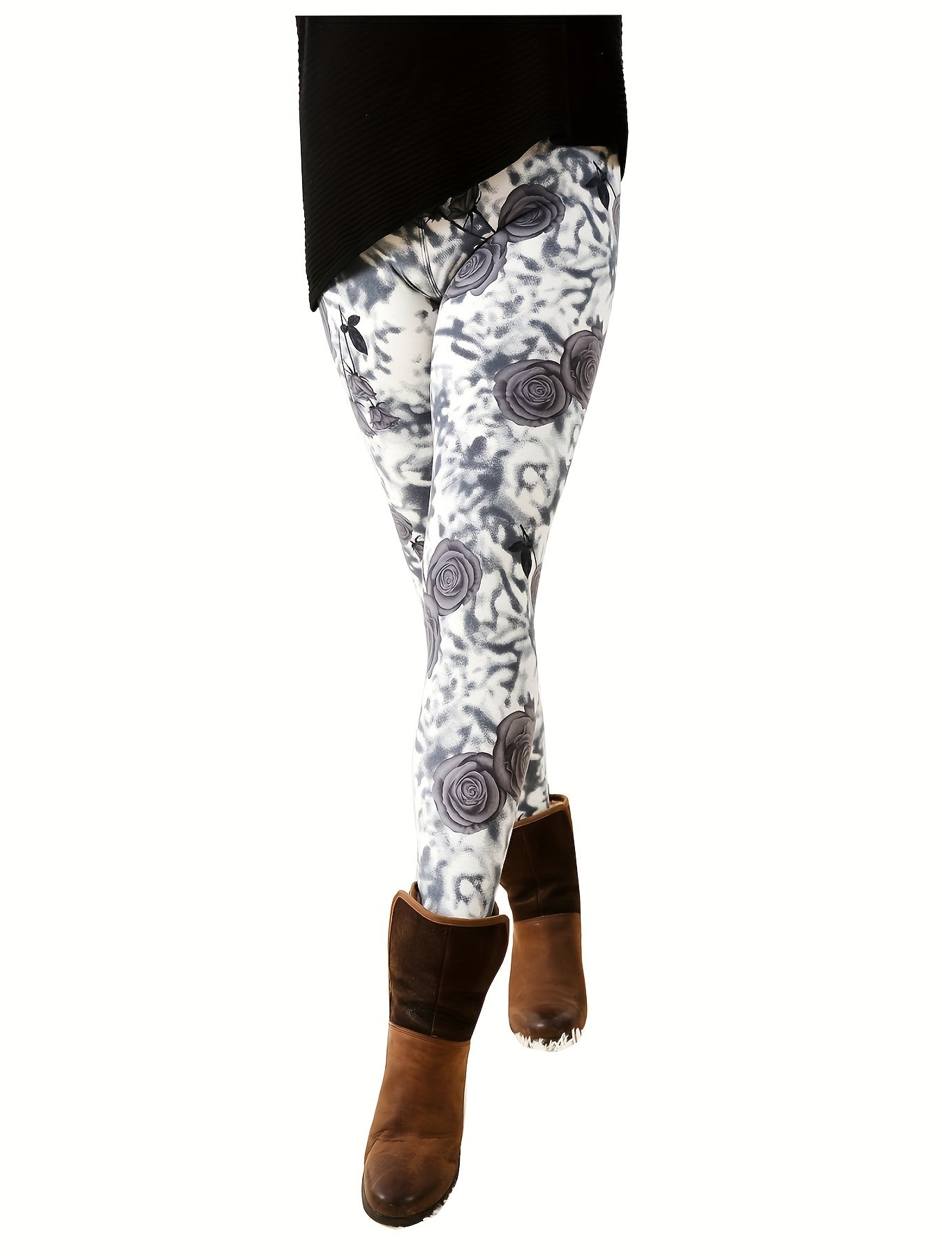 Leggings for Women Tie-Dye & Printed Fashion Leggings Regular/ One Size