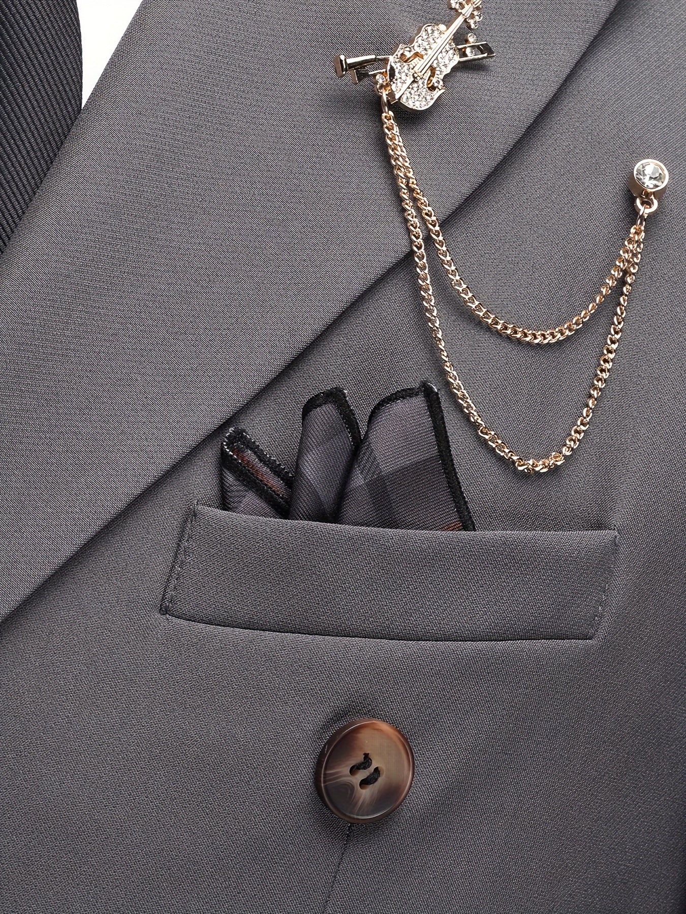 Latest Men's Solid Color Suit Two-Piece Suit Peaked Lapel Double-Breasted Four Seasons Men's Business Suit Formal Business Casual Wedding Dress