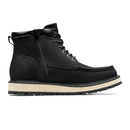 Men's Moc Toe Boot Fashion Comfort Casual Wedge Boots