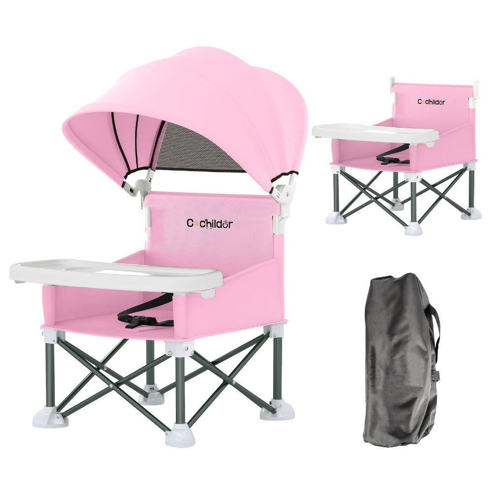 Portable Baby Booster Seat - Detachable Feeding Tray