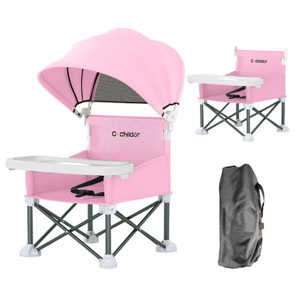 Portable Baby Booster Seat - Detachable Feeding Tray
