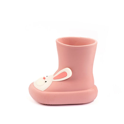 Slipolini Bear Paw and Bunny Paw Children's EVA Boots - Adorable Bear and Bunny Designs, Waterproof, Available in Yellow and Pink, Non-Slip Sole, Lightweight EVA Material - Perfect for Outdoor Adventures, Rainy Days, and Playtime in Any Weather