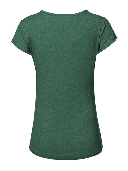 Set of 3 Women'S Short Sleeve Maternity Tops with Side Ruching for Breastfeeding