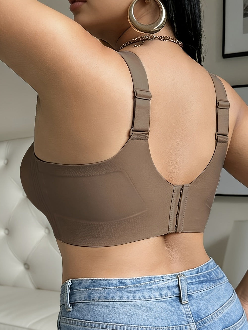 Women's Cross-Back Wireless Bra - Unpadded, High Support