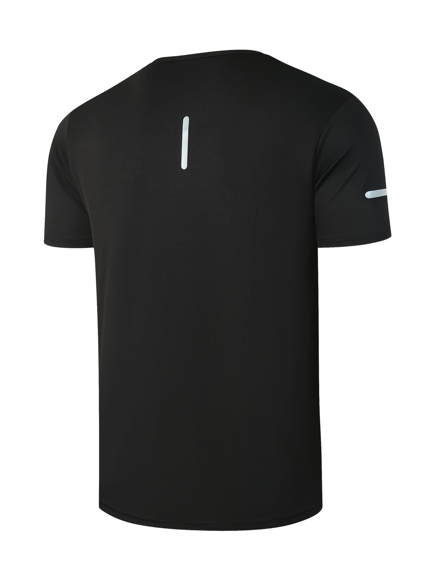Set of 4 Men'S Summer Stylish Breathable Quick-Dry T-Shirts - Moisture-Wicking Crew Neck Tops with Improved Visibility - Available in Solid Colors, Moisture-Wicking Material, Suitable for Various Occasions Novelty Pajamas Loungewear