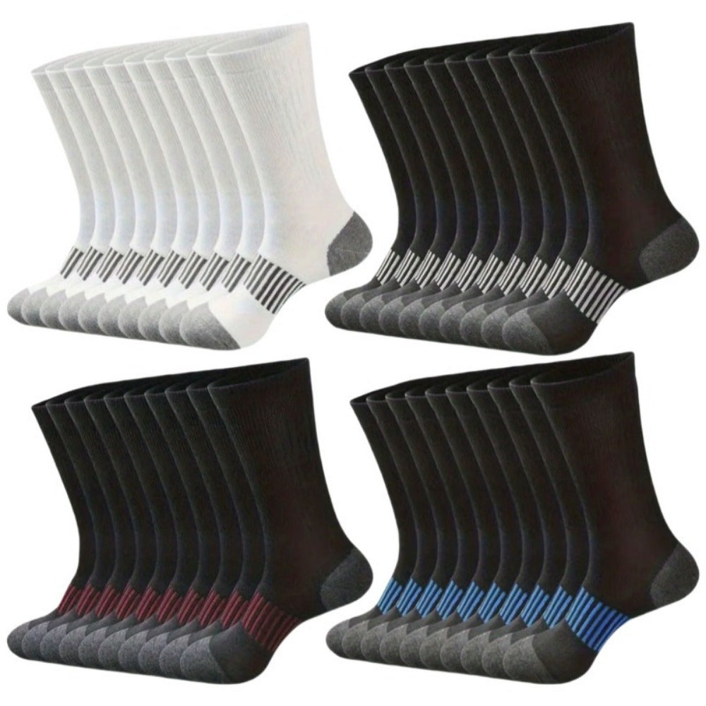 Men's Thermal Crew Socks - 40-Pair Pack