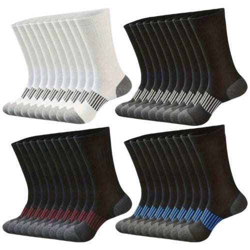 Men's Thermal Crew Socks - 40-Pair Pack