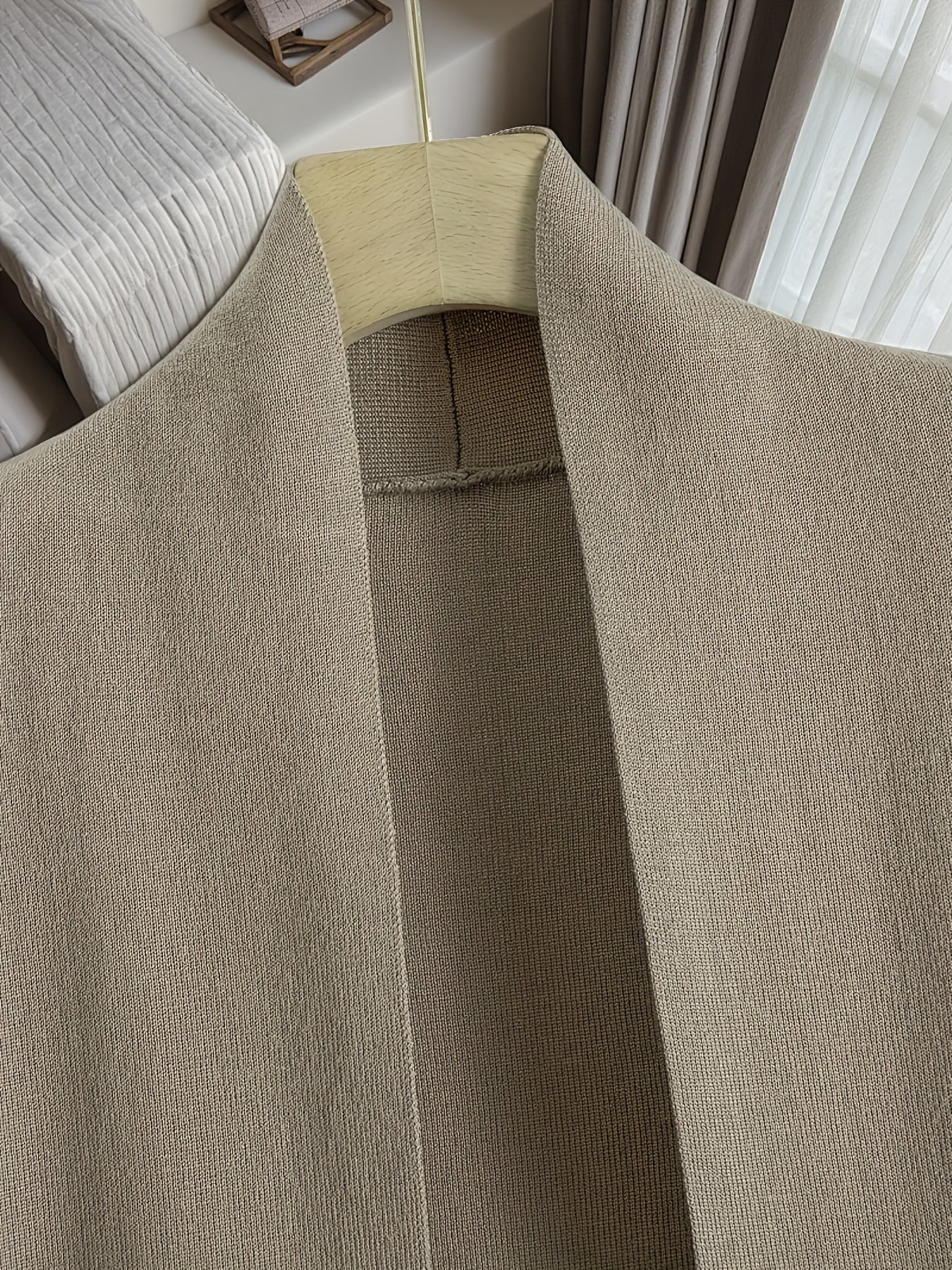 New Autumn And Winter Women'S Loose Set, Including Long Wide-Leg Pants, a Shawl Cardigan, And a High-Neck Vest Sweater, a Fashionable Three-Piece Set