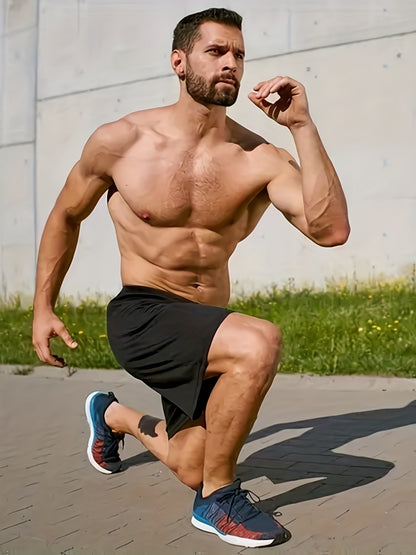 Shorts 10pcs Quick Drying Men's Casual Sports Pants, Lightweight And Loose Fitness Shorts for Teenagers, with Drawstring Waistband And Side Double Pockets. Suitable for Boys to Run, Exercise, Travel, Play Ball, Stay At Home, And Send Friends.