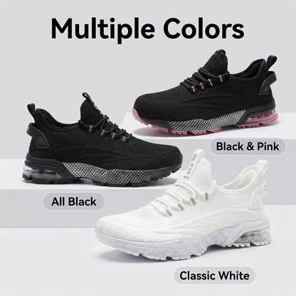 Women's Wide Width Slip-On Tennis Sneakers - Lightweight Breathable Sneaker Shoes with Non-Slip Sole, Cushioned Insole & TPR Sole Suitable for - Outdoor, Casual, Athletic Wear - Wide Width for Tennis, Walking, Everyday Use