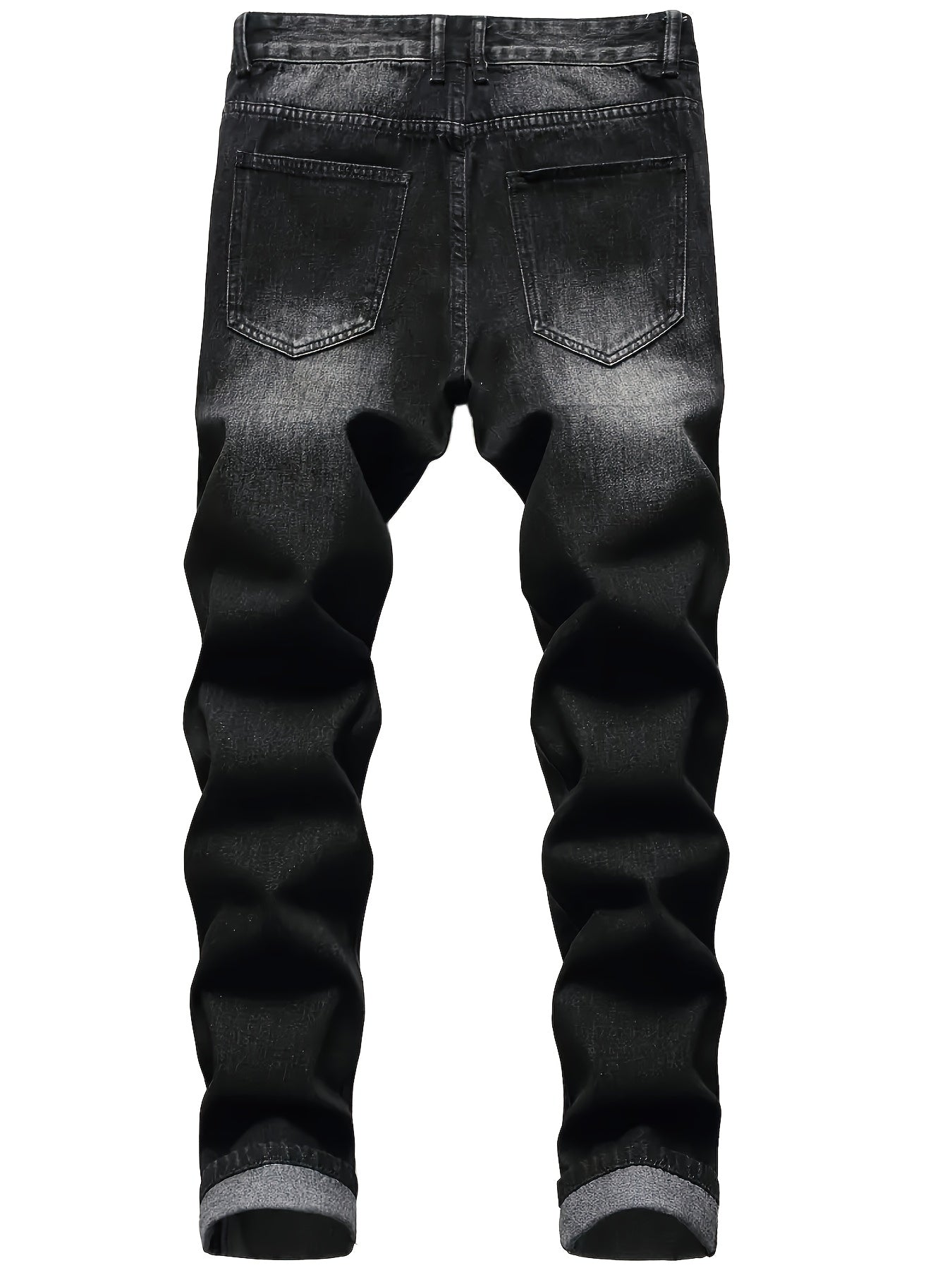 A Trendy Men's -style Distressed Skinny Jeans with Stretch