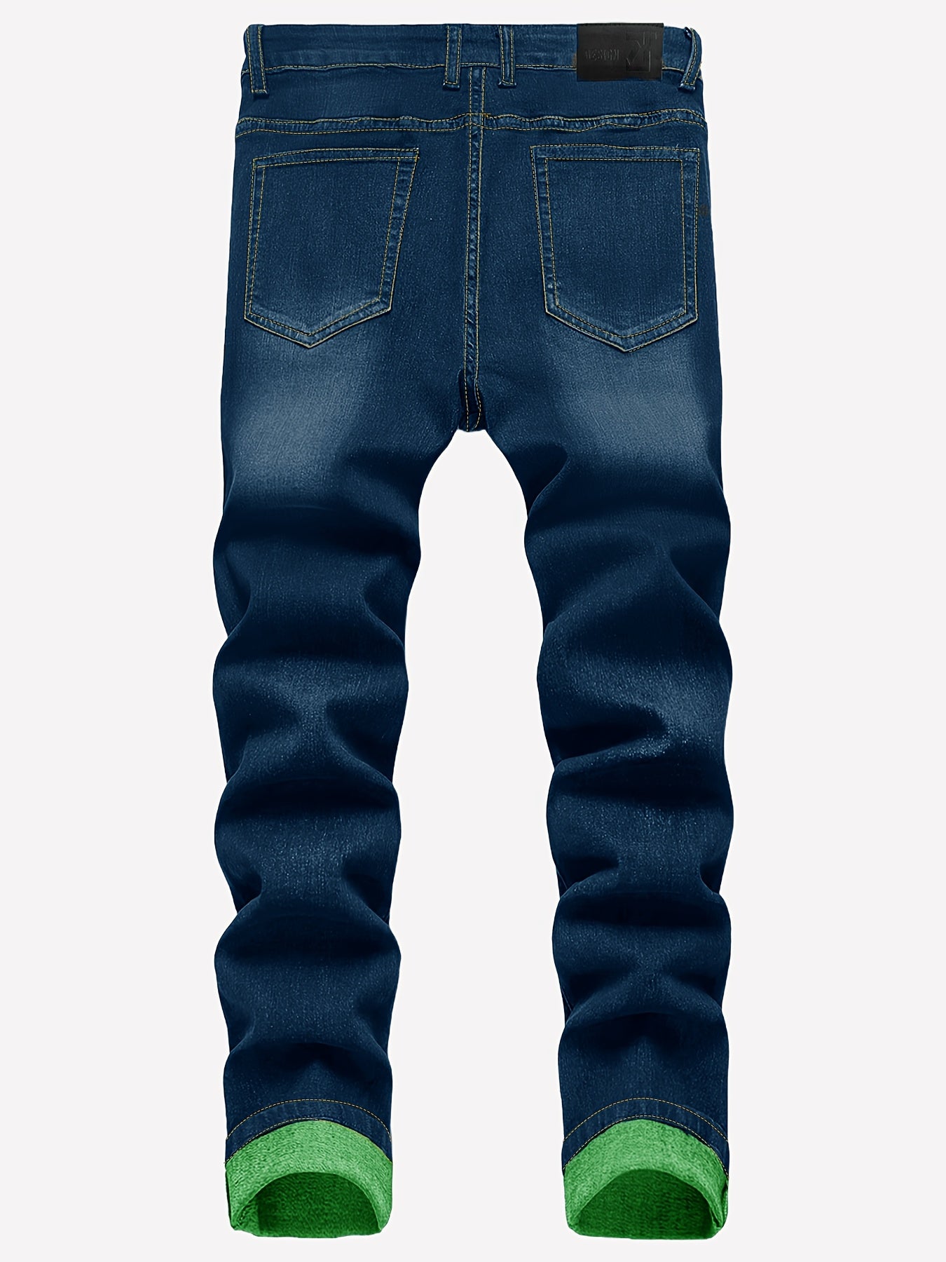 New Spring Style Two-Pack Men'S Jeans: Trendy Ripped Jeans, Black Retro Colorful Casual Pants, Perfect Valentine'S Day Gift