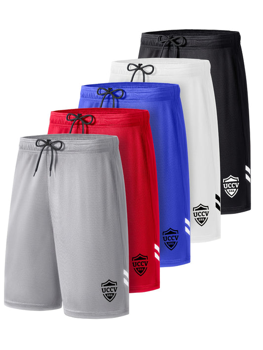 5 Pack Athletic Shorts for Men with Pockets And Elastic Waistband Quick  Activewear