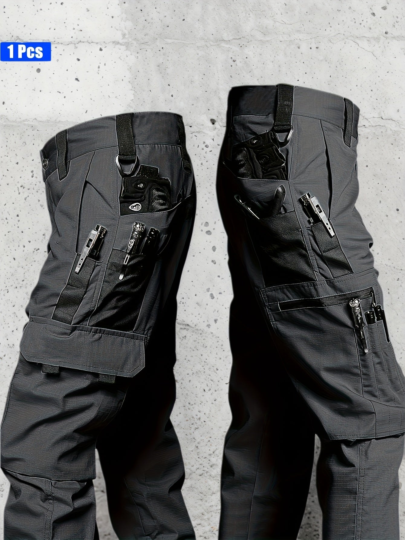 Men'S Tactical Cargo Pants - Quick-Dry Lightweight, Multi-Pocket Design, Regular Fit for Hiking, Camping, Outdoor Adventures (Belt Not Included), Hiking Pants, Adventure Clothing, Rugged Style, Scratchresistant Material, Utility Trousers