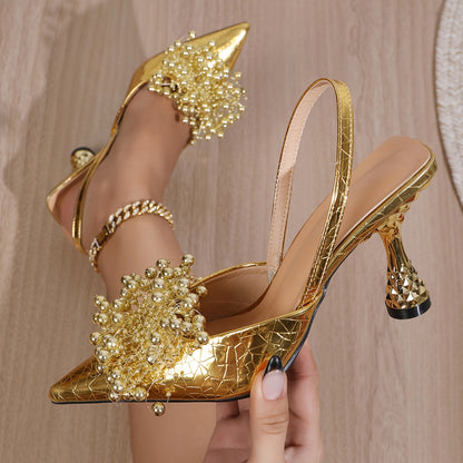 High-Heeled Shoes for with A Summery Sense of Exclusivity, Celebrity Kittens And Baotou, Women Shoes
