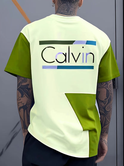 Men's Graphic Print T-Shirt - Crew Neck Short Sleeve 329893