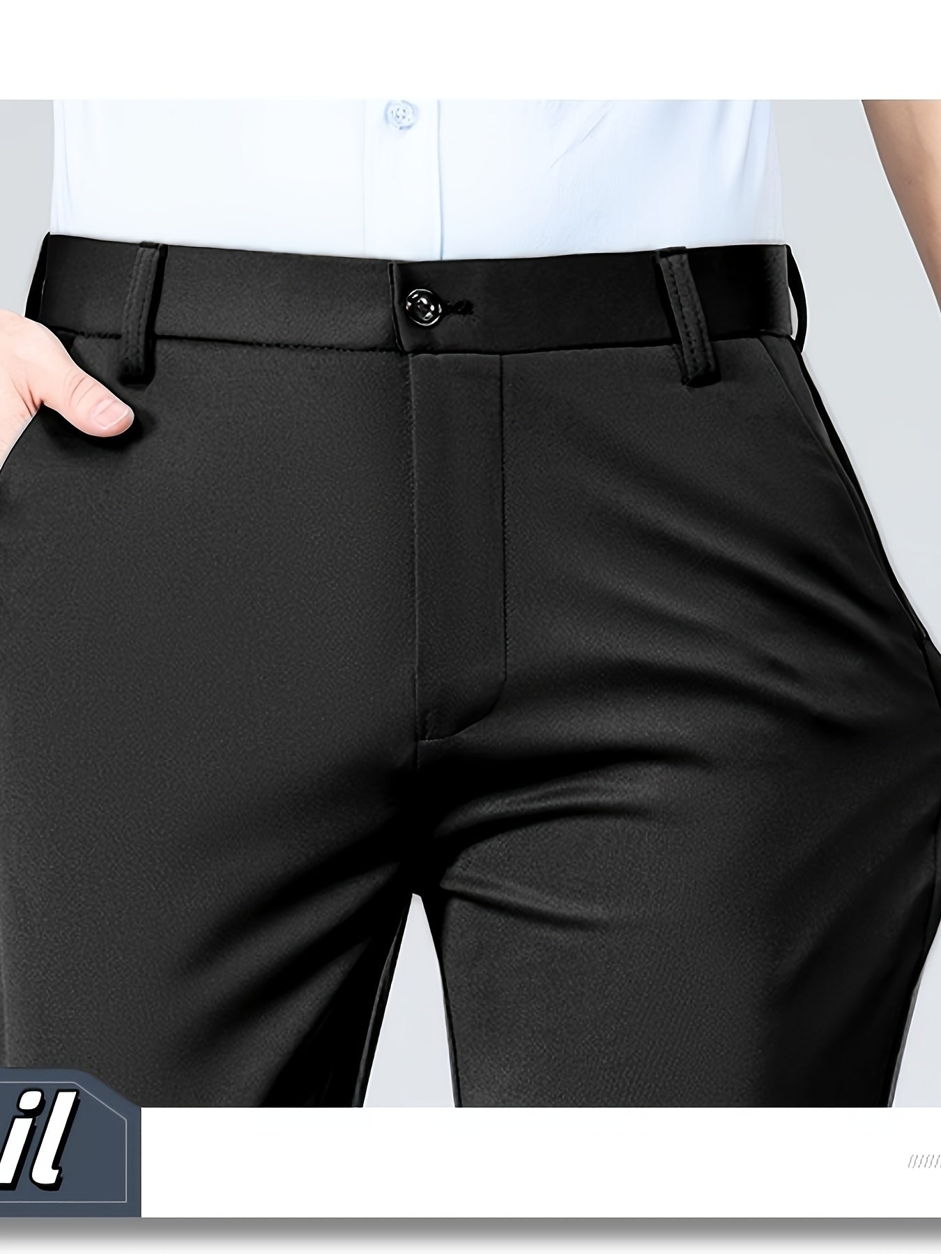 3 Colors Available, Men's Suit Pants, New Men's Classic Senior Business Casual Light Suit Pants, Casual Pants, Interview, Office Choice, Comfortable Material, Breathable and Quick-drying, Pocket Design, Perfect Gift Choice