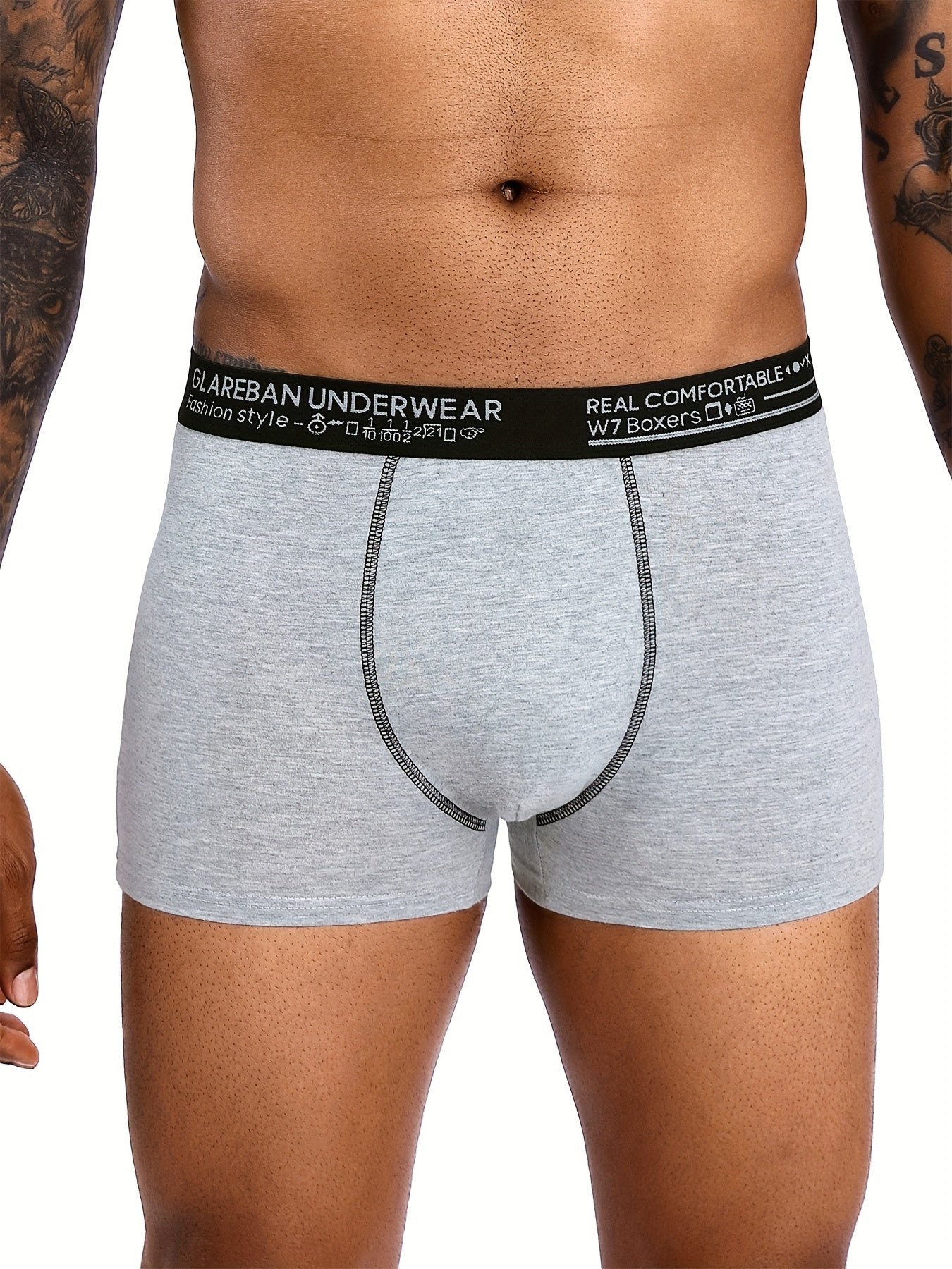 6pcs Pack Cotton Boxer Shorts Men Underwear Soft Male Underpants for Men Briefs Boxershorts Sports