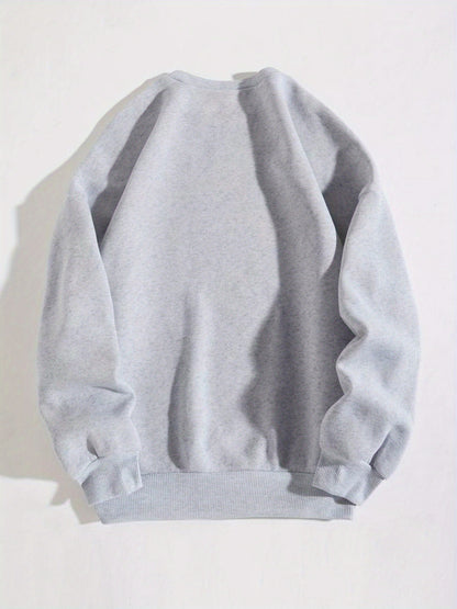 1pc of Women'S Casual Crew Neck Sweater Featuring MAMA LIFE Letter Graphic Print, Long Sleeve Pullover Suitable for Autumn And Winter, Grey Sweatshirt