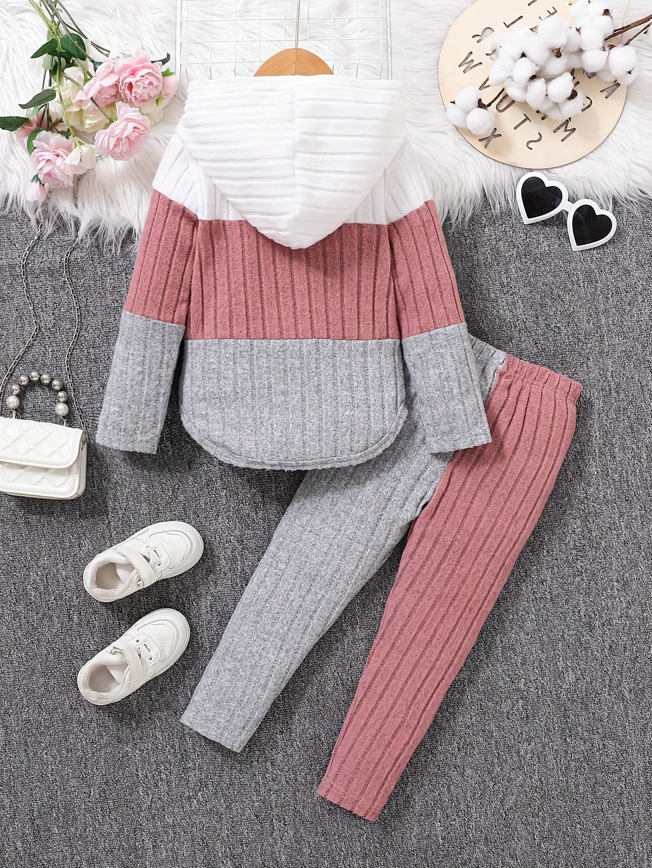 Mixed colors Mesh Striped Pants - product view 2