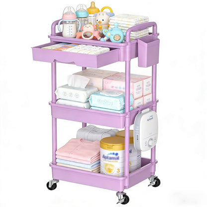 Nursery Storage Cart - Mobile 3-Tier Organizer