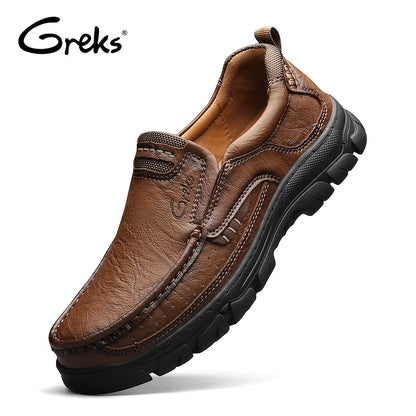 GREKS Loafers Slip On Loafer Casual Walking Shoes Comfortable for Work Office Dress Outdoor