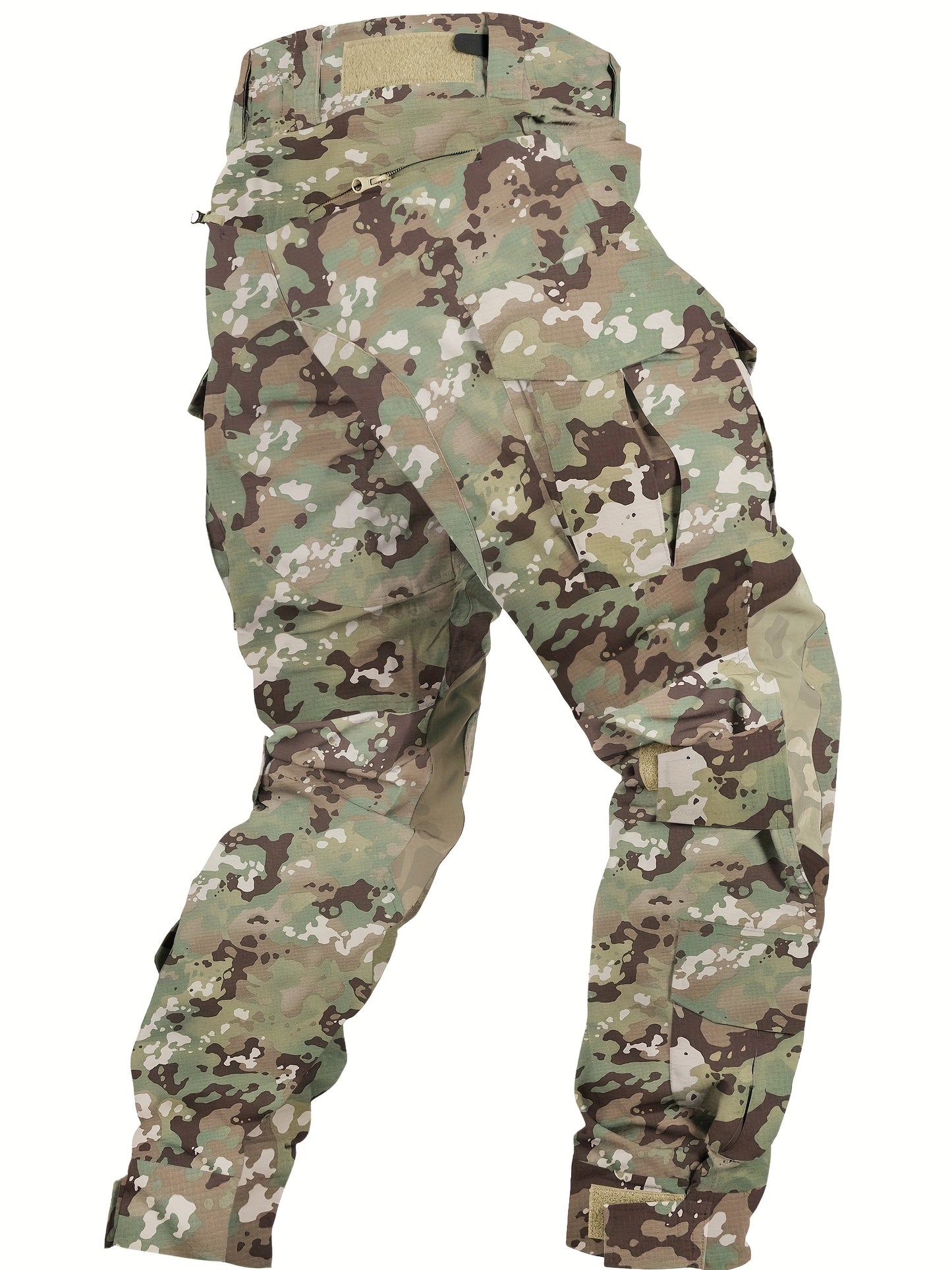 Men'S Tactical Pants with Knee Pads, Outdoor Cargo Work Pants Hunting Pants 10 Pockets (No Belt)