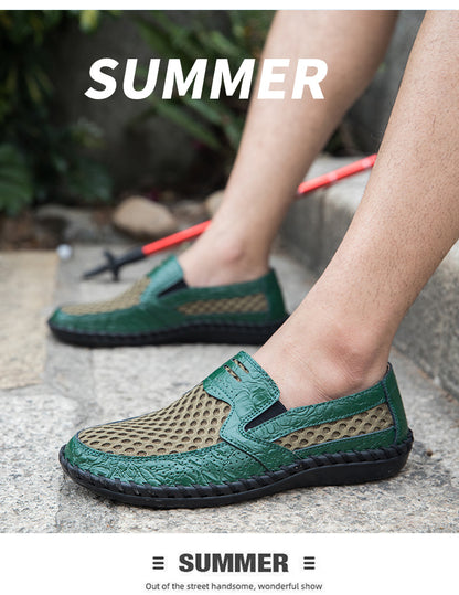 Cross-border large-size Men's mesh breathable Men's shoes 38-46 are mainly available for a long time.