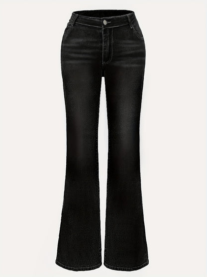 Women's Black Denim High-Waist Slim-Fit Jeans - product view 13