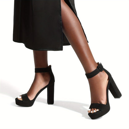 Women Heeled Sandals Pumps for Party for Wedding Womens High Heel Platform Pump Sandal with Ankle Strap Brand Shoes for Ladies Fashion Classic, Women Shoes